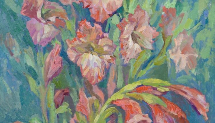 Цветы. Gladioli- танецмаленьких мечей 90х60 2024 — копия (1)